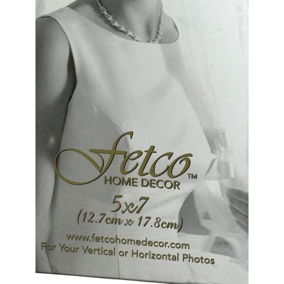 Elegant Fetco Home Decor 5x7 Frame With Rhinestone Accents Metallic Finish - Picture 3 of 6